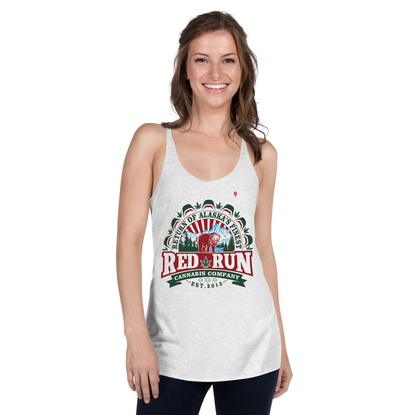 Red Run Logo Women's Racerback Tank