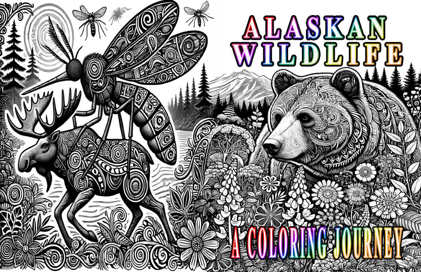 Alaskan Wildlife A Coloring Journey