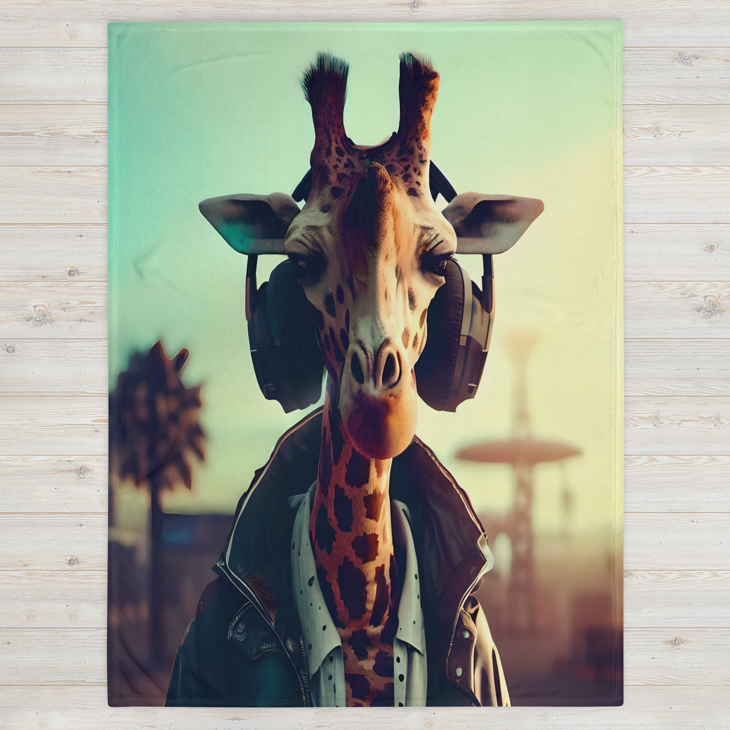 Cool Giraffe Throw Blanket 60X80