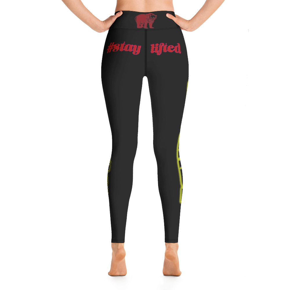 Black Hashade Yoga Leggings