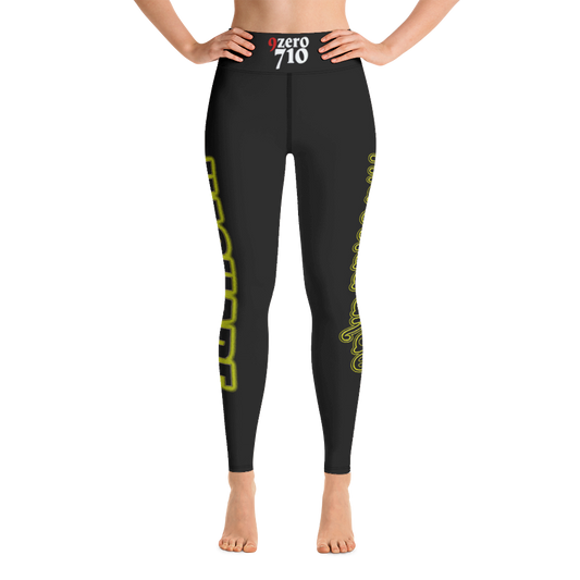 Black Hashade Yoga Leggings