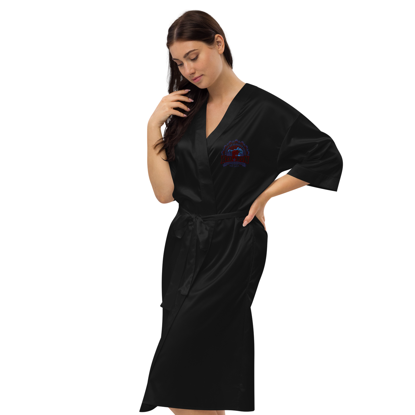 RedRun Branded Satin robe
