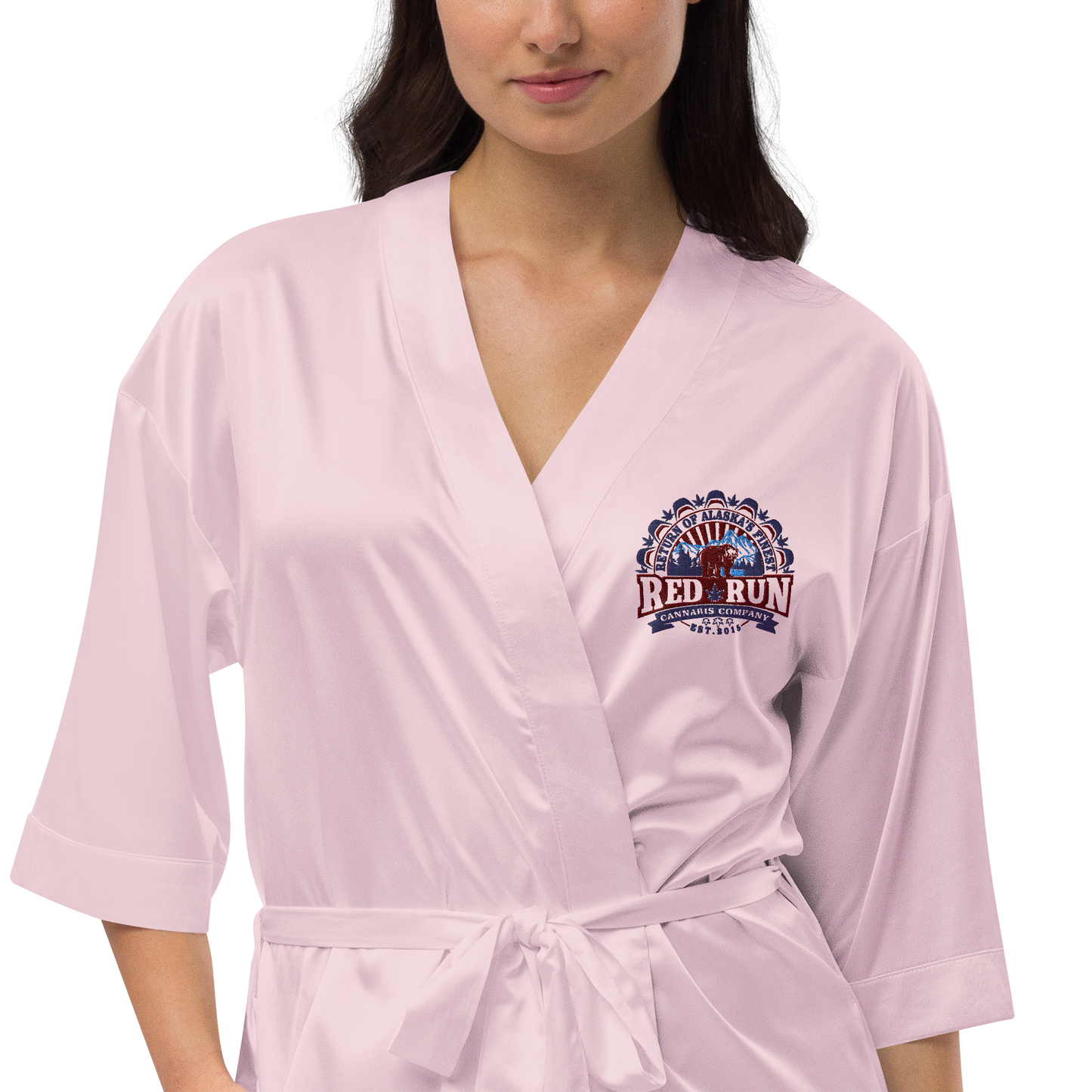 RedRun Branded Satin robe
