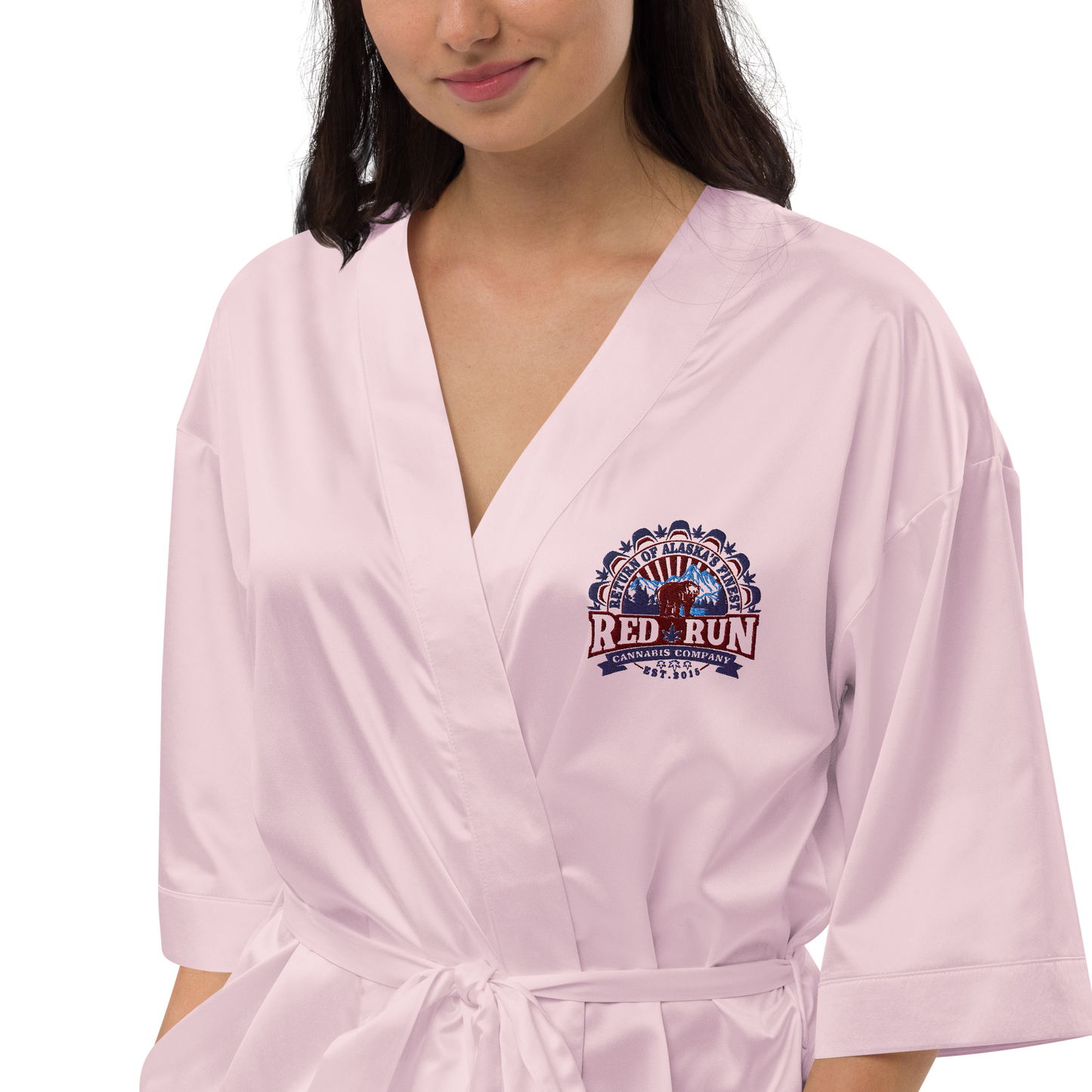 RedRun Branded Satin robe
