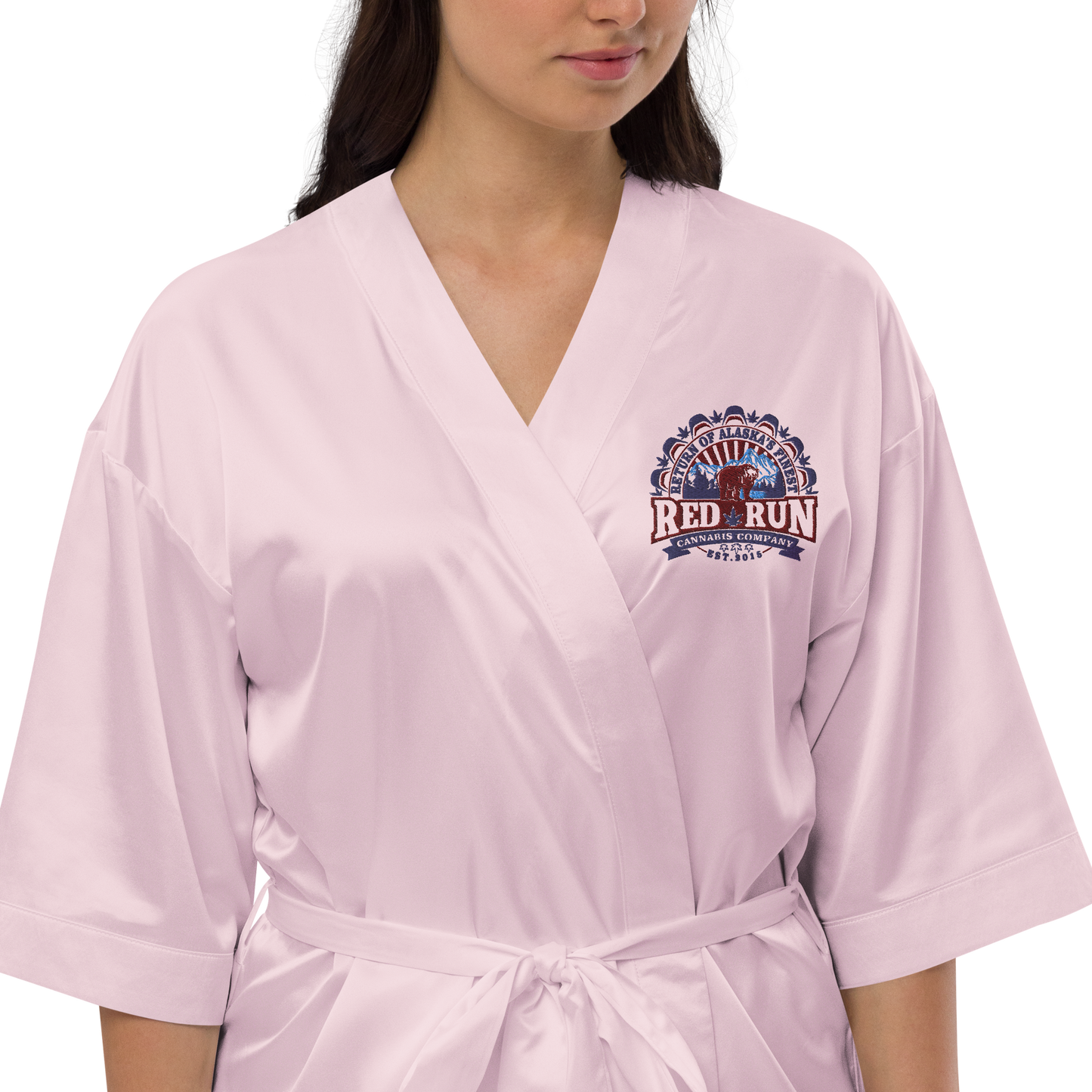 RedRun Branded Satin robe
