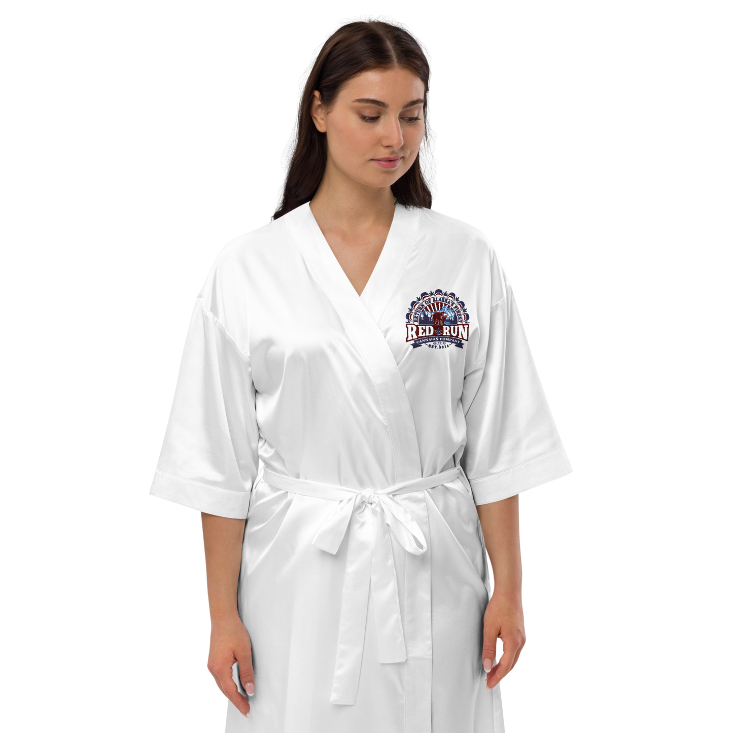RedRun Branded Satin robe