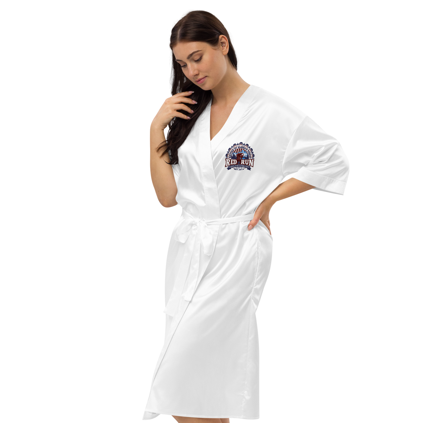 RedRun Branded Satin robe