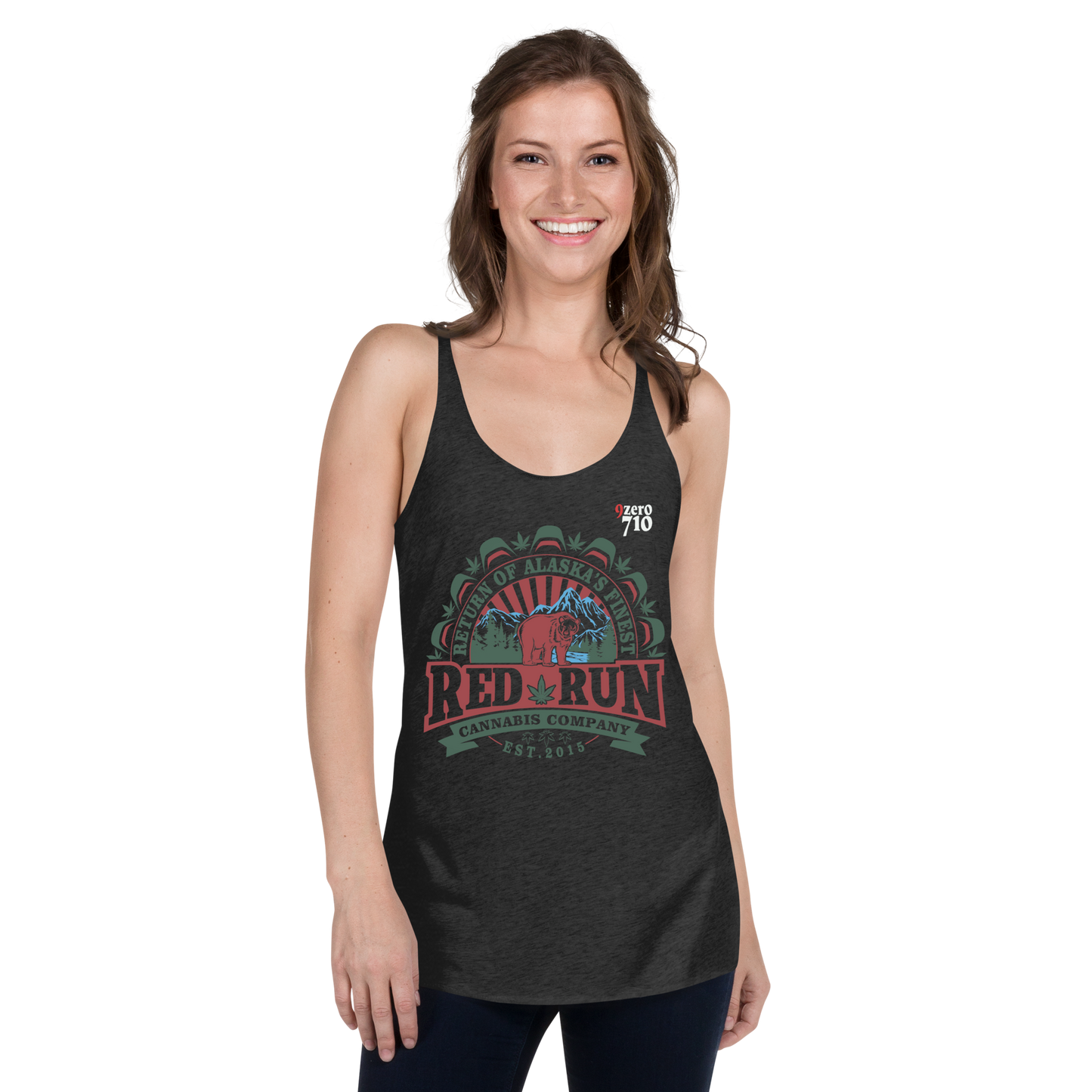 Red Run Logo Women's Racerback Tank