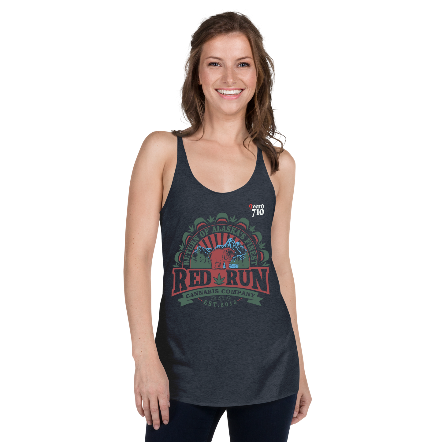 Red Run Logo Women's Racerback Tank